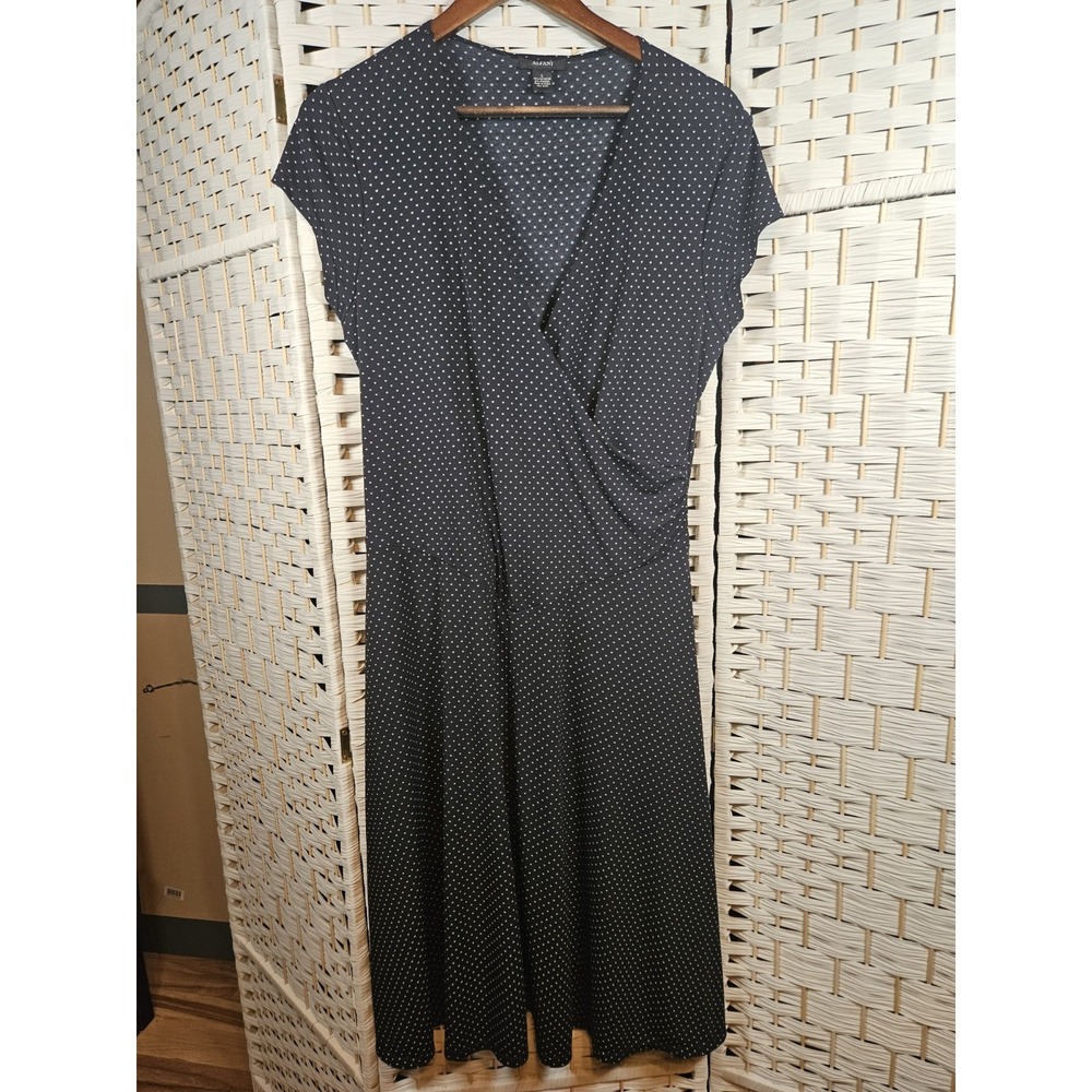 Alfani Sz Large Womens Polka Dot Dress Work Career